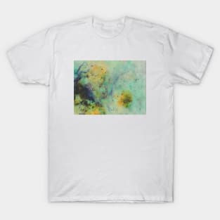 Green & Yellow Marble Texture T-Shirt